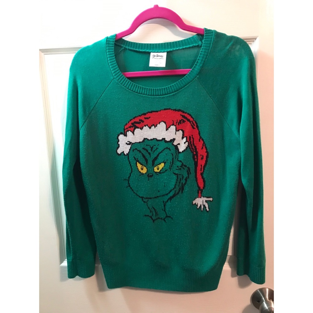 Grinch sweater.
